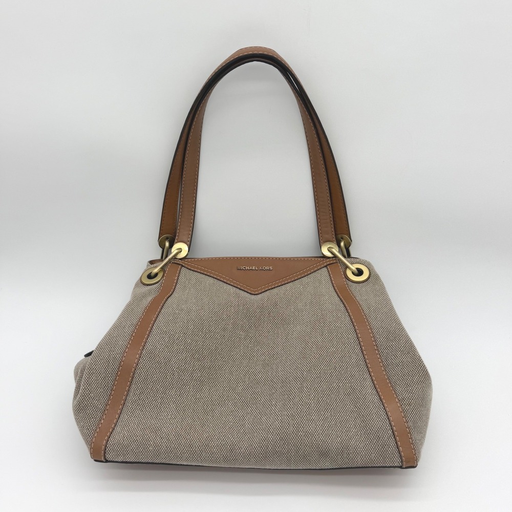 Michael Kors Raven Pocket Shoulder Tote Purse 12x10x4" - Picture 2 of 13